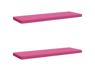 Lot de 2 coussins de banc, coussins d'assise vught 100 % polyester rose cf58064