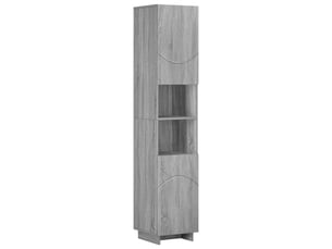 Meuble de rangement salle de bain sonoma gris 36.5x38x180 cm