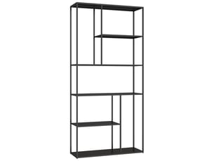 Bibliotheque coloris noir 5 étagère(s) <strong>HAPPY GARDEN</strong> <strong></strong> - 90 cm x 189 cm