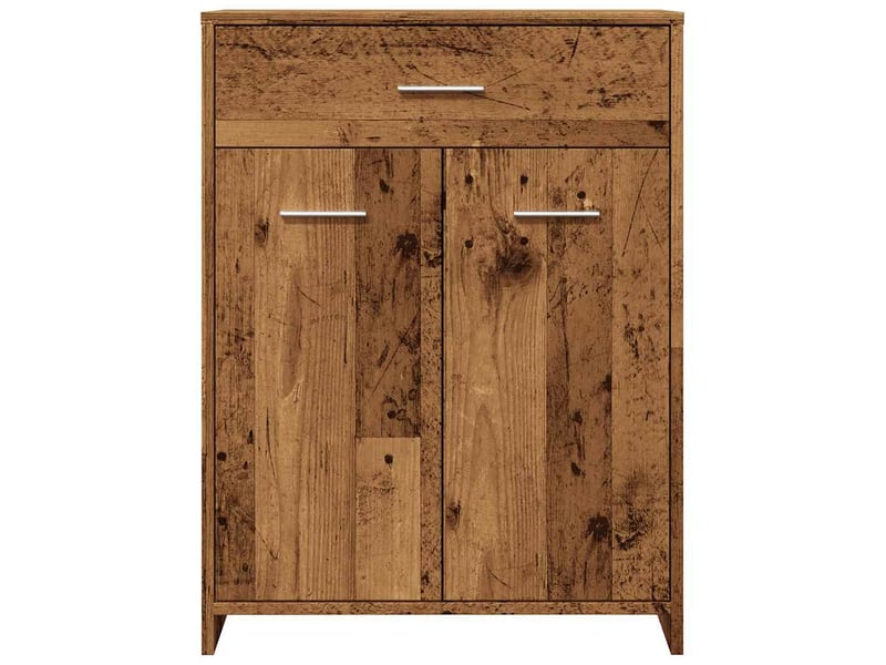  Armoire de salle de bain, meuble de rangement vieux bois 60x33x80 cm bois ingénierie  - Conforama D