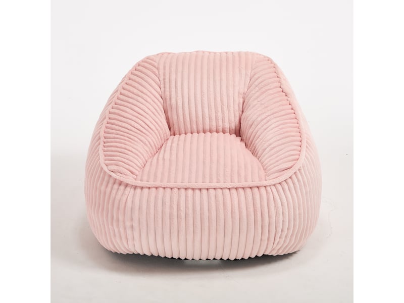 Pouf fauteuil en velours côtelé avec mousse à mémoire de forme, doux et confortable  - Conforama A