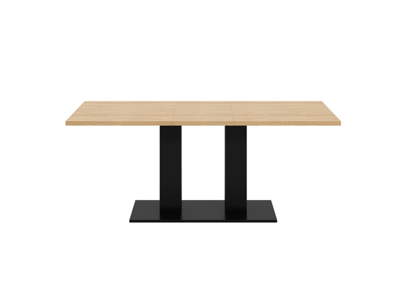  Table à manger extensible 140x70 cm mdf naturel  - Conforama A