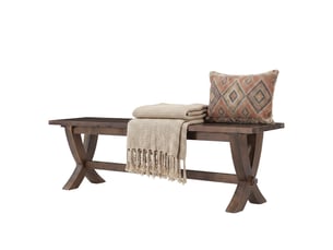Banc  coloris marron <strong>TRIBESIGNS</strong> <strong></strong> - 150 cm