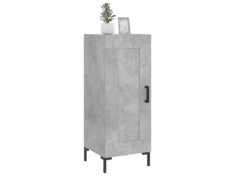  Buffet - bahut - meuble de rangement gris béton 34,5x34x90 cm bois d'ingénierie  - Conforama C