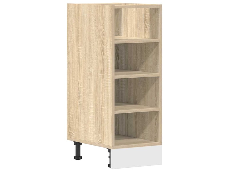  Meuble de rangement, meuble bas de cuisine chêne sonoma 30x44,5x81,5 cm bois d'ingénierie  - Conforama A