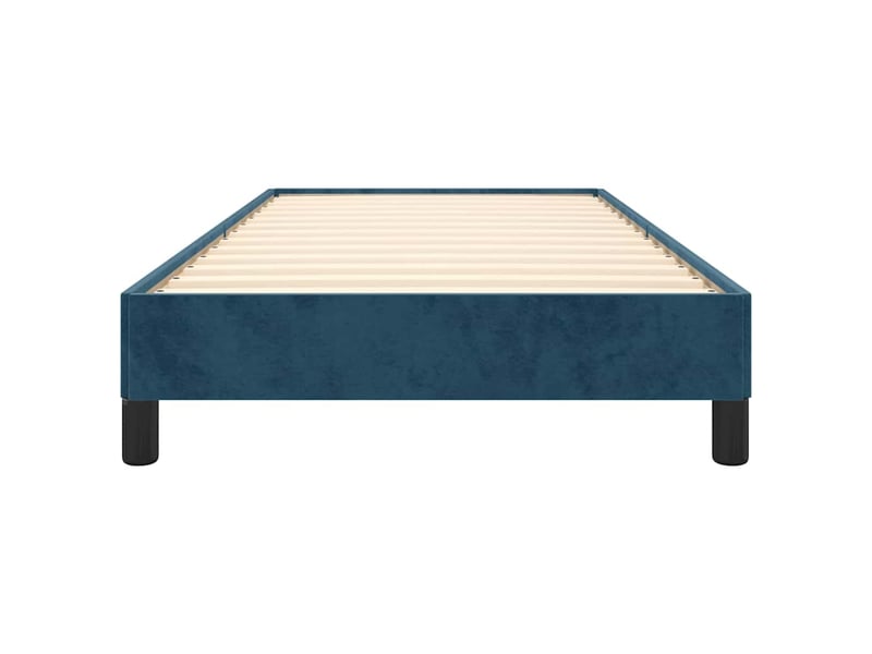  Lit simple- lit adulte -  cadre de lit sans matelas bleu foncé 80x200 cm velours  - Conforama D