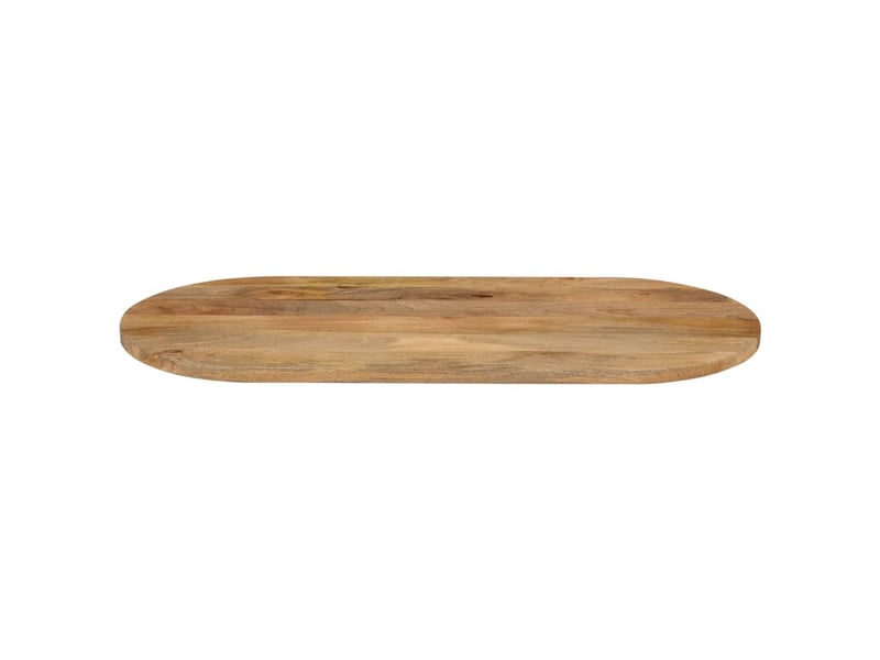  Dessus de table, plateau de table 110x50x3,8 cm ovale bois massif de manguier  - Conforama C