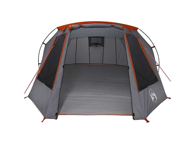  Tente tunnel, tente de camping 3 personnes gris et orange  - Conforama E