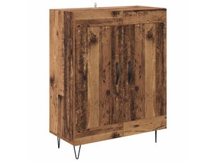 Buffet - bahut - meuble de rangement bois ancien 69,5 x 34 x 90 cm bois d'ingénierie et fer