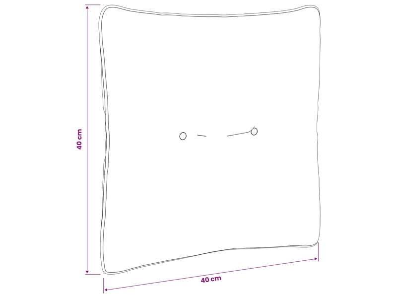 Coussin de dos, coussin de dossier putten 100 % polyester sable 40 x 40 x 10 cm cf54932 - Conforama E
