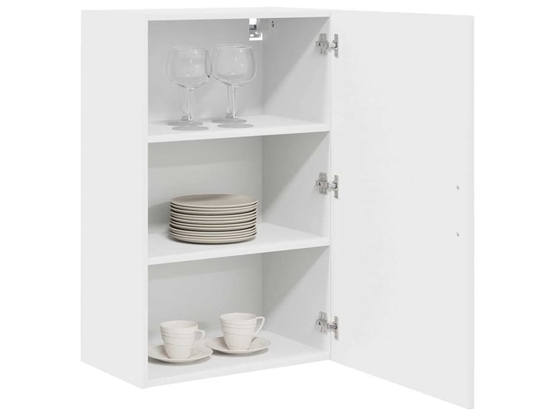  Meuble mural de cuisine | armoire de cuisine blanc brillant 50x31x80cm  - Conforama C