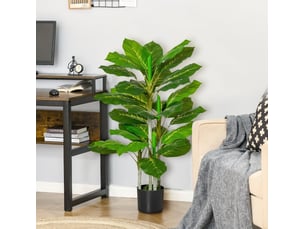 Arbre artificiel 95 cm avec 33 feuilles et pot vert