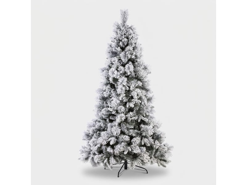  Sapin de noël artificiel enneigé 210 cm garlenda  - Conforama A