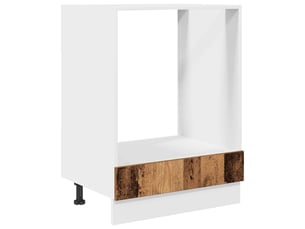 Meuble de rangement cuisine, armoire suspendue bois ancien bois d'ingénierie