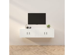 Meuble tv coloris blanc  <strong></strong>  <strong></strong>