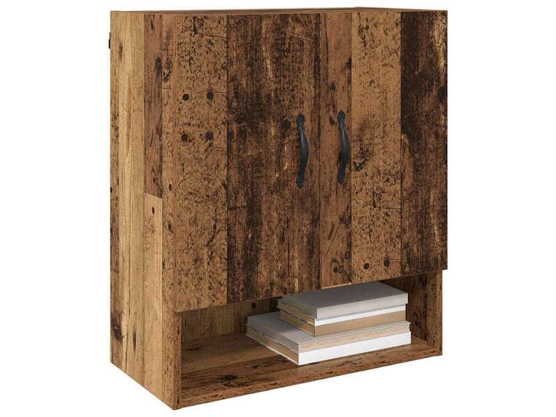  Armoire murale salon, meuble de rangement 60x31x70cm bois d'ingénierie bois ancien shl5188  - Conforama C