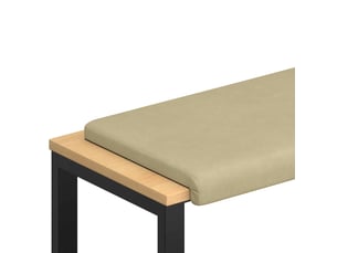 Coussin de banc, coussin d'assise, coussin de canapé velours côtelé vert gris profondeur 35 cm cf53898