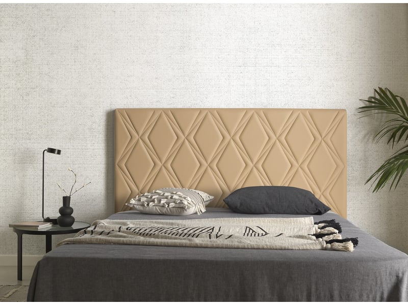  Tête de lit en simili cuir rubí - simili cuir, rembourrage mousse, fabrication artisanale 8435720010626 - Conforama B