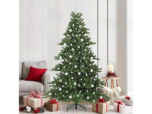 Sapin de noël - arbre de noël artificiel à branches articulées vert 210 cm