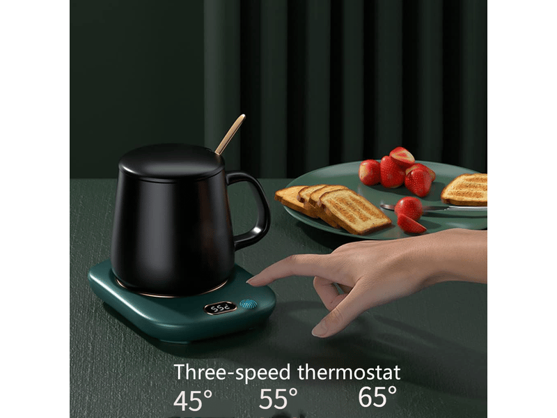  Chauffe-tasse usb cup warmer, warm it up, trois réglages de température, idéal pour garder au chaud tasses et verres à fond plat, entrée usb Use as directed - Conforama E