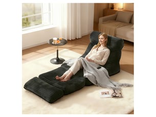 Canapé modulable qe-heise 2-en-1, fauteuil détente et lit d’appoint moderne