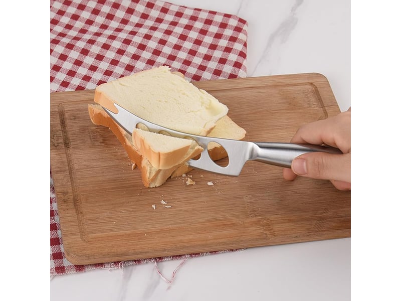  Trancheuse à fromage, couteau à fromage, râpe à chou, en acier inoxydable poli, coupe-fromage, lame tranchante avec denture, passe au lave-vaisselle CSTY-0010105TY - Conforama D