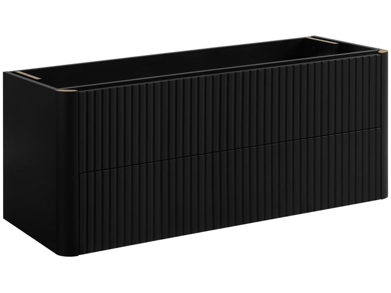 Meuble sous vasque suspendu linea 120 cm noir - Conforama A