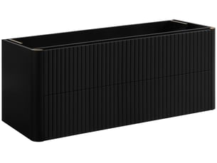 Meuble sous vasque suspendu linea 120 cm noir