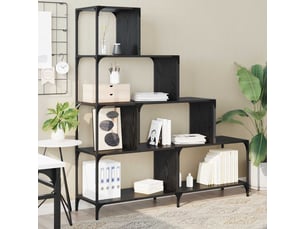 Bibliotheque coloris  noir  <strong></strong> <strong></strong> - 139 cm x 149 cm