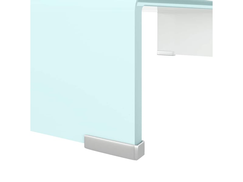  Meuble tv - banc tv - meuble de rangementsupport pour moniteur 60x25x11 cm verre vert  - Conforama E