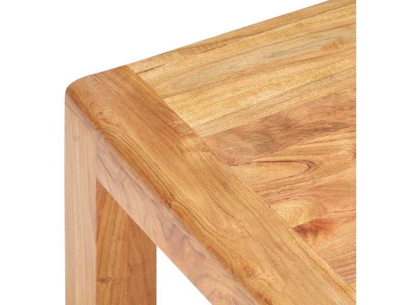  Table basse rectangulaire | table de salon 110x60x35 cm bois d'acacia massif et finition miel  - Conforama D