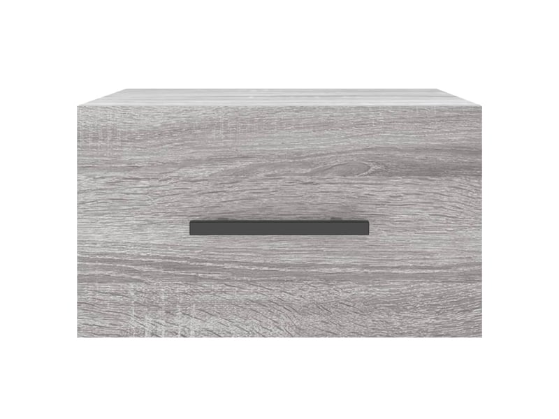  Table de chevet chanmbre, table d'appoint murale sonoma gris 35x35x20 cm  - Conforama C