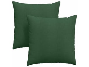 Lot de 2 coussins de canapé, coussins décoratifs vert foncé 80 x 80 cm cf59197