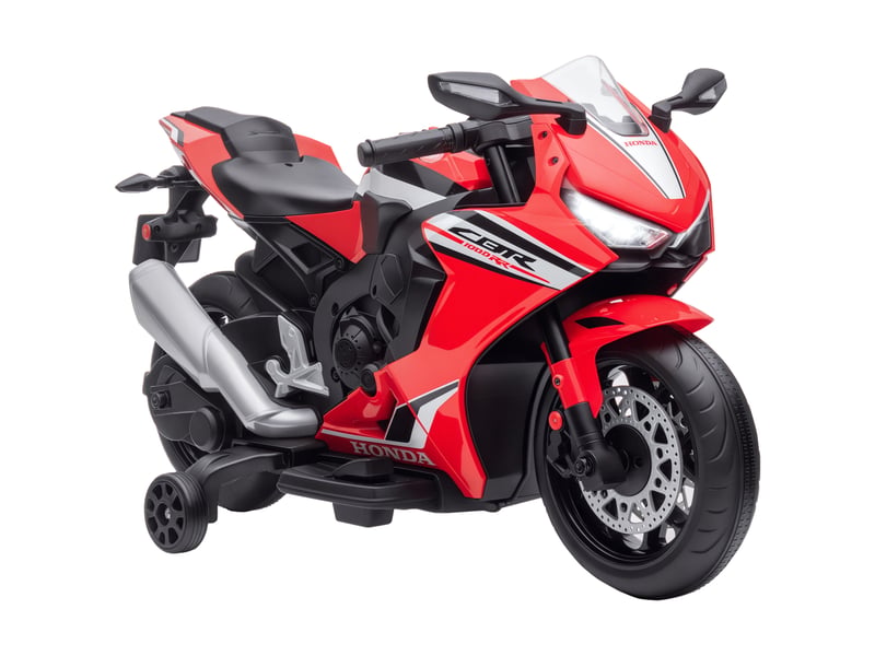  Moto électrique honda sous licence pour enfants, batterie rechargeable 6 v, vitesse de 3 kmh, rouge  - Conforama A
