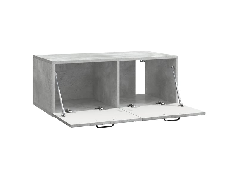  Meuble tv - banc tv - meuble de rangement mural gris béton 78,5 x 41 x 30 cm bois d'ingénierie  - Conforama E