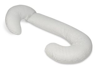 Coussin  prepost natal usages multiples carreaux gris
