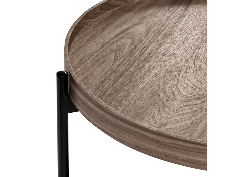 Table d'appoint lander marron foncé  - Conforama D
