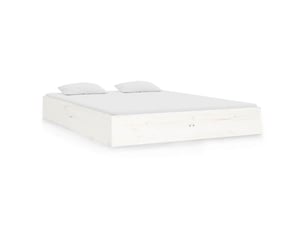 Lit 2 places 135x190 cm    coloris blanc