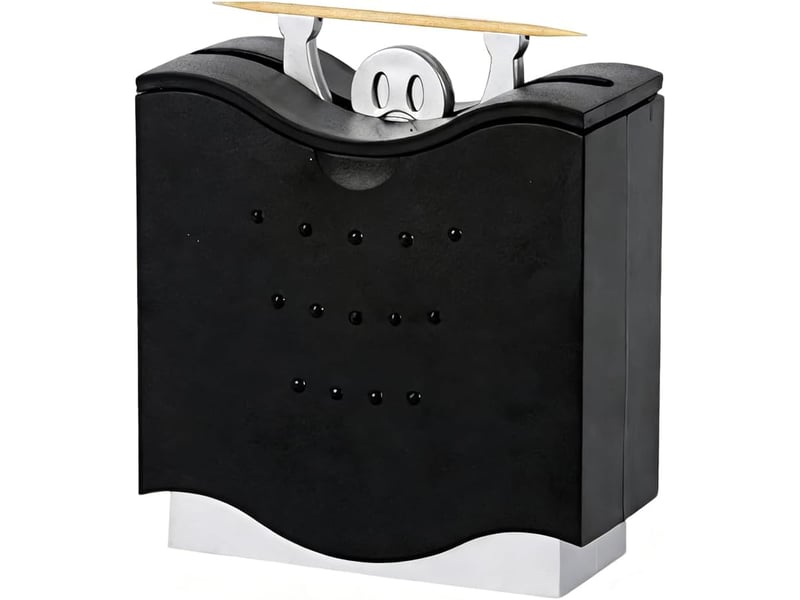 Porte-cure-dents,boîte à cure-dents automatique 6,5 cm, récipient de cure-dents,boîte à cure-dents pop-up créative, noir No Commercial reference - Conforama A