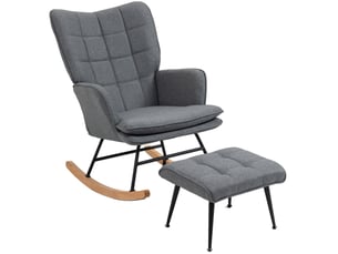 Fauteuil fixe WISHDOR Coton / Polyester gris