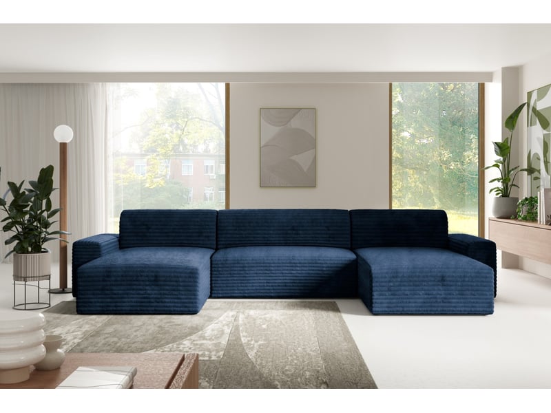  Canapé d’angle coco u avec fonction de couchage couleur : tilia 77  - Conforama B