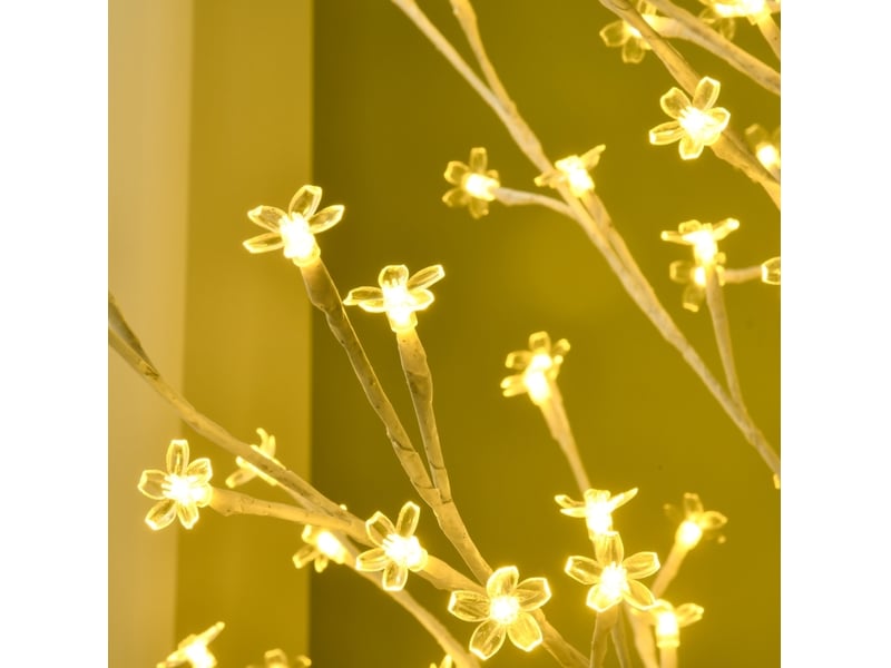 Bouleau artificiel lumineux 21,5x21,5x180 cm 180 led blanc - Conforama C