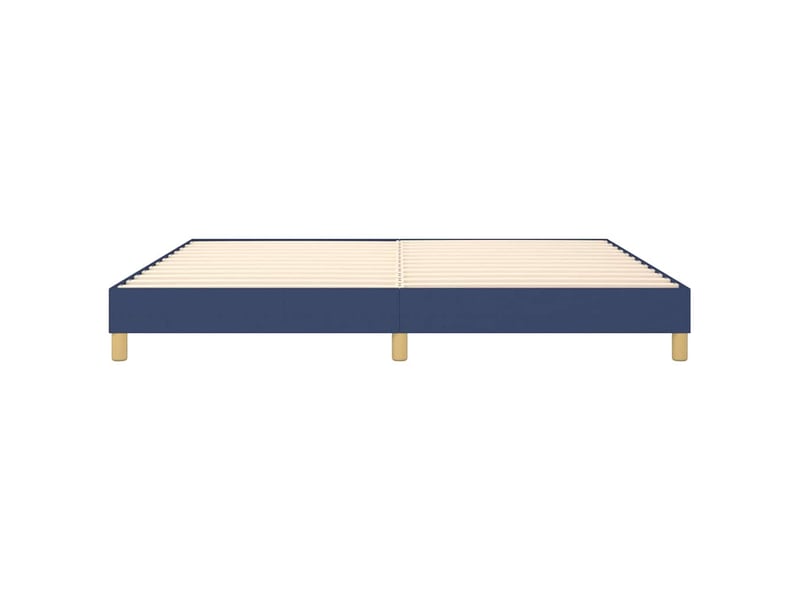  Lit double- lit adulte -  cadre de lit à lattes bleu 200x200 cm tissu  - Conforama D