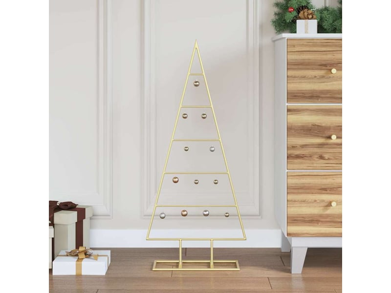  Sapin de noël - arbre de noël en métal doré 90 cm acier peint par poudre  - Conforama B