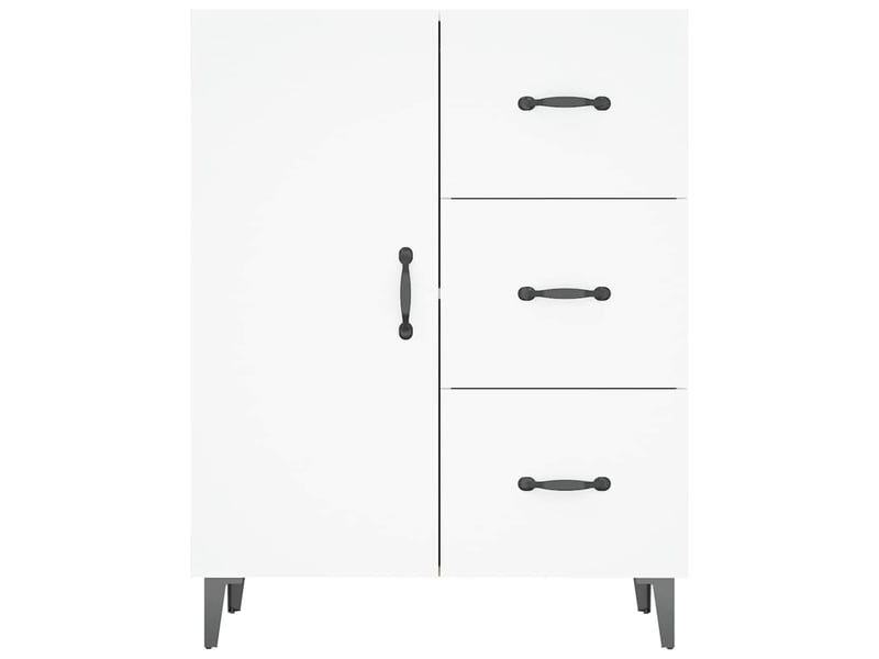  Buffet - bahut - meuble de rangement blanc 69,5x34x90 cm bois d'ingénierie  - Conforama E