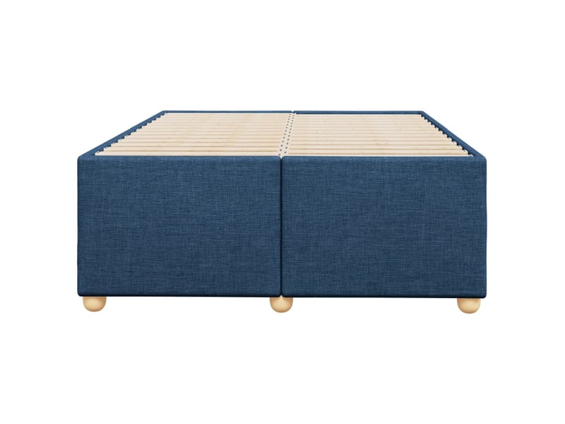  Lit double- lit adulte -  cadre de lit sans matelas bleu 120x190 cm tissu  - Conforama C