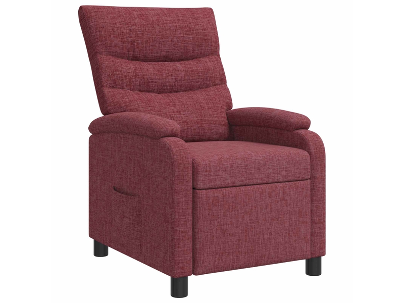 Vidaxl fauteuil inclinable bordeaux tissu - Conforama D