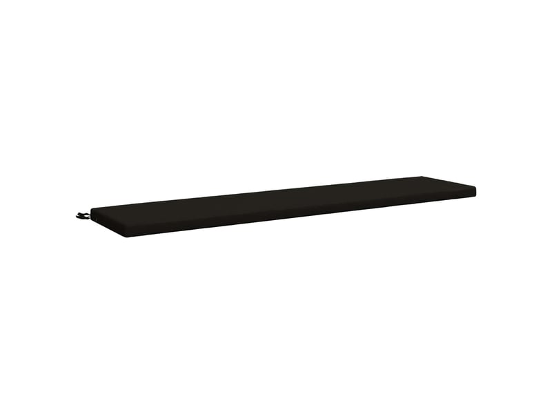 Coussin de banc, coussin d'assise, coussin de canapé soest 100 % polyester noir 180 x 40 x 5 cm cf53435 - Conforama A