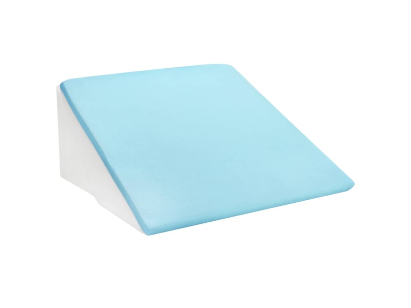 Coussin en coin gris 55 x 55 x 26 cm mousse à mémoire de forme cf56453 - Conforama D