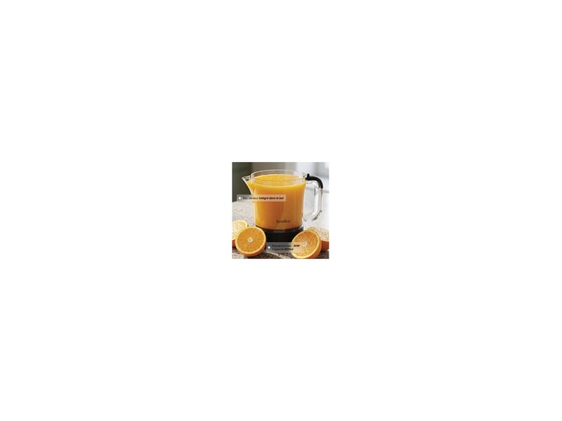  Presse agrumes manuel 30 w 2 cones 600 ml anti goutte 8228990 - Conforama C